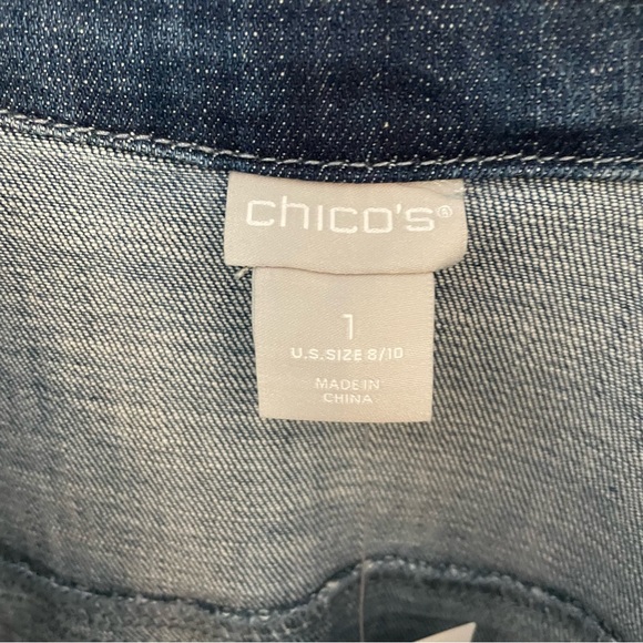 🆕CHICO’S 💙Tie Dye Comfy Denim Jacket - Picture 14 of 16